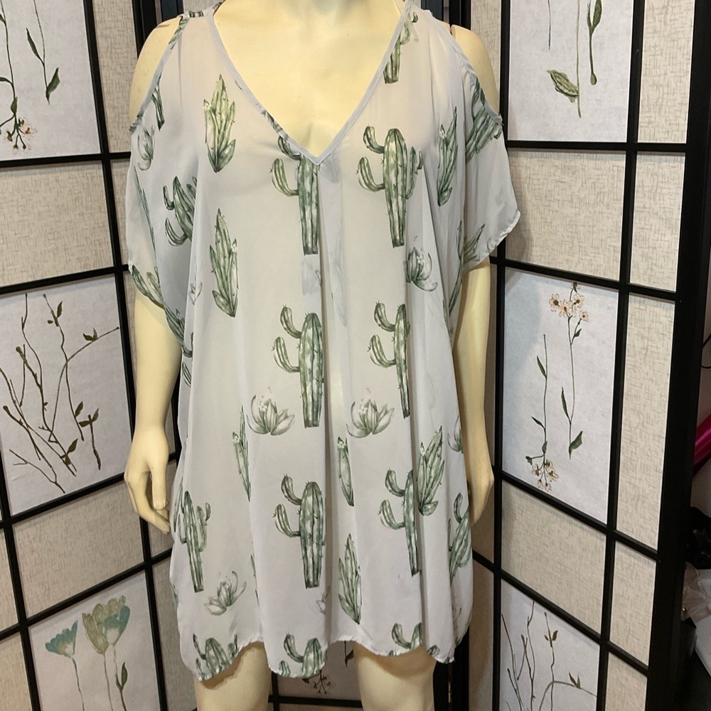 PEACH Love California from Chatter Boutique Cactus Designed Cover Up